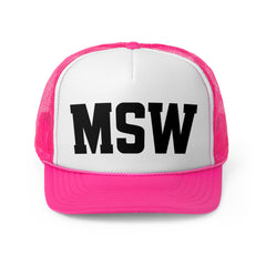 Custom MSW Trucker Cap - Stylish & Comfortable Hat for Outdoor Adventures