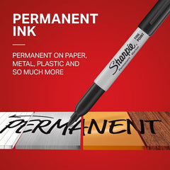 Sharpie 5pk Permanent Markers Fine Tip Black: Art & Stationery, Office Supplies, Black Sharpies, Fine Point