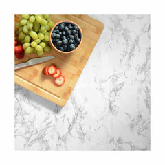 Magic Cover Self-Adhesive 18 in. x 4.5 ft. Classic Marble Gray